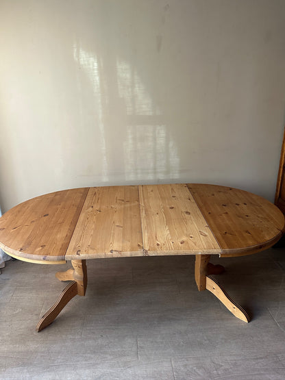 Swedish pine extending dining table