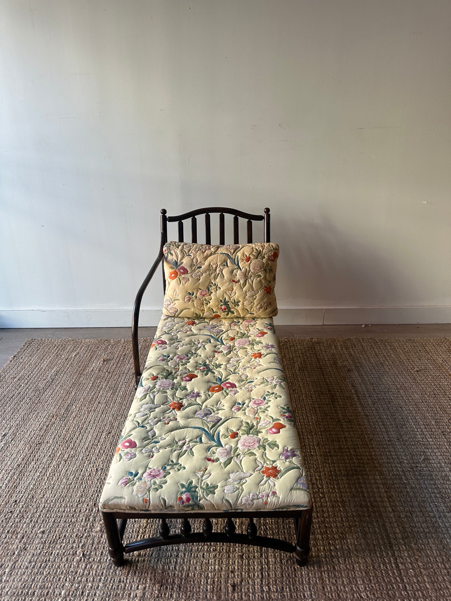 Walnut chaise