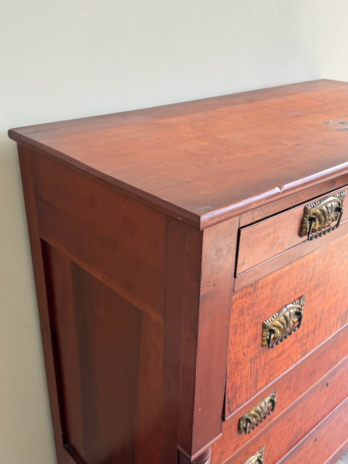 Empire cherry & tiger maple dresser