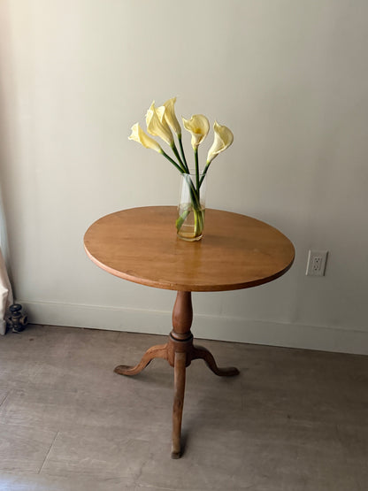 French oak tilt top table