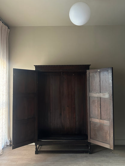 English oak wardrobe