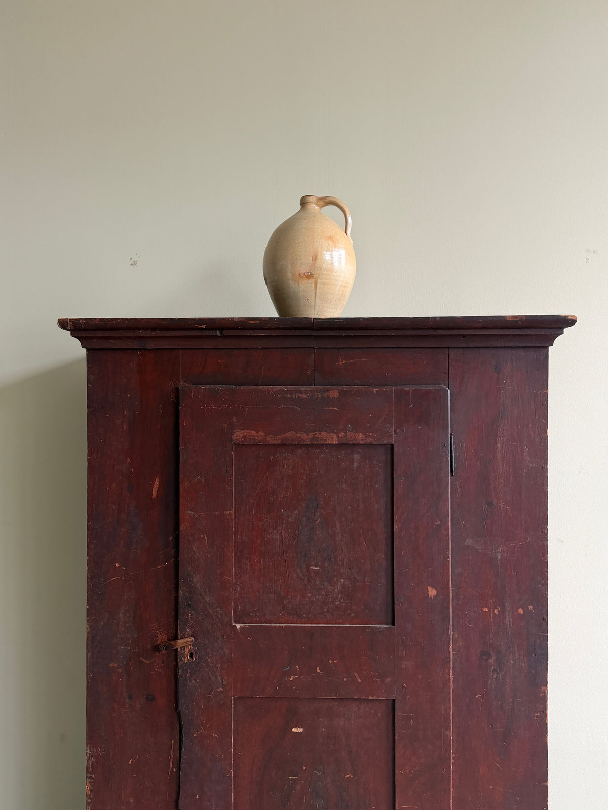 Painted pine wardrobe
