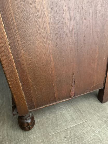 Victorian golden oak sideboard