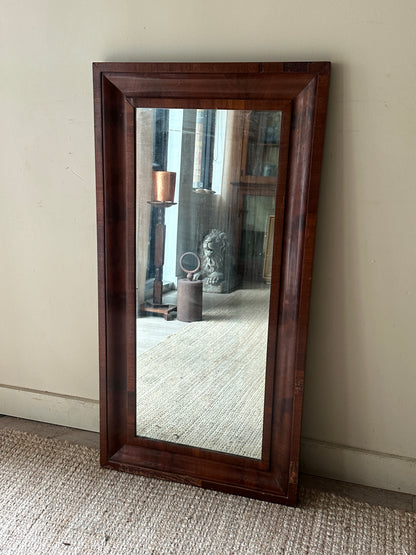 Ogee walnut mirror