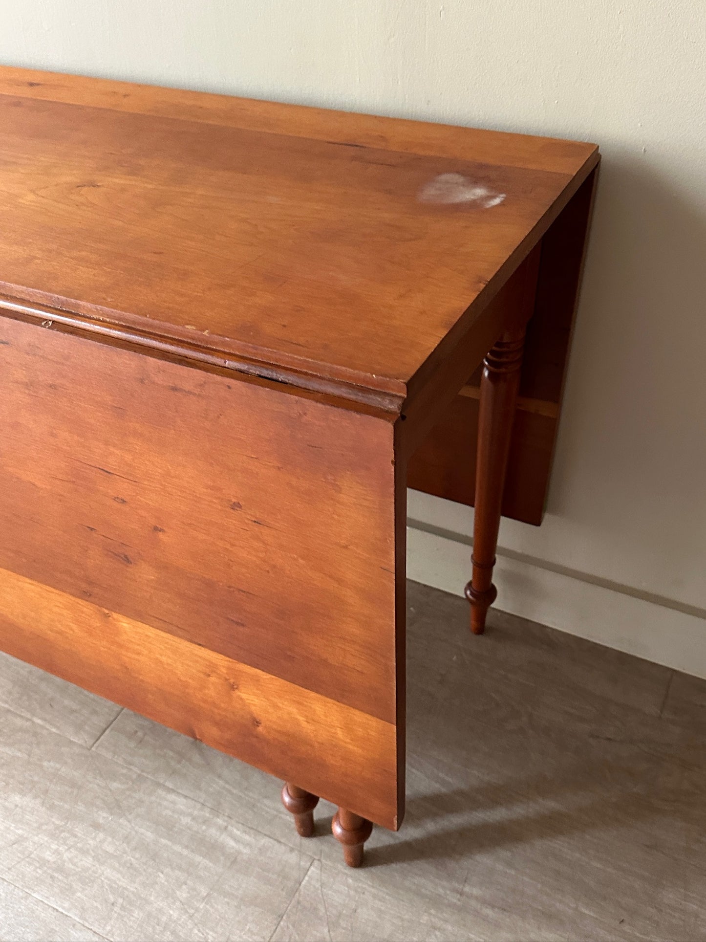 Cherry drop leaf dining table