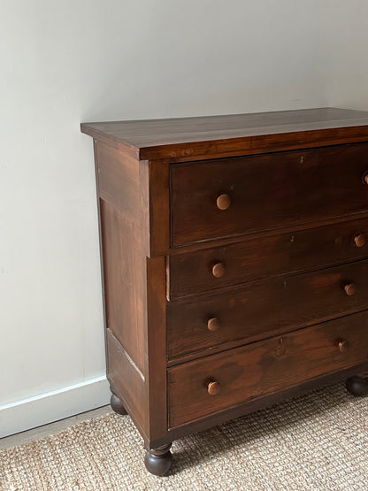 Mixed wood empire dresser