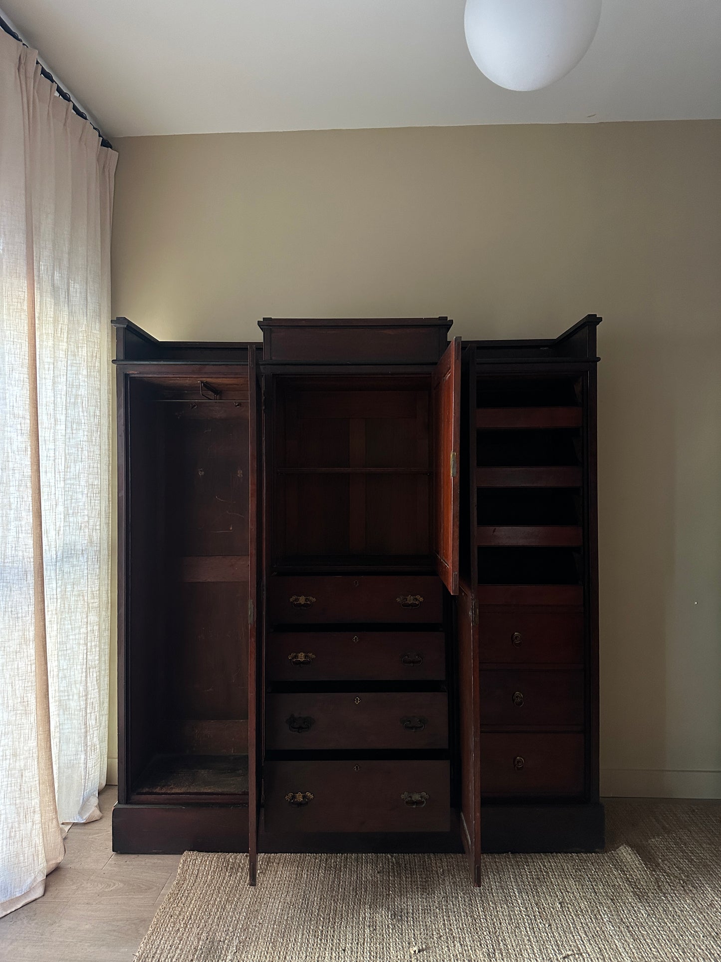 Mahogany armoire