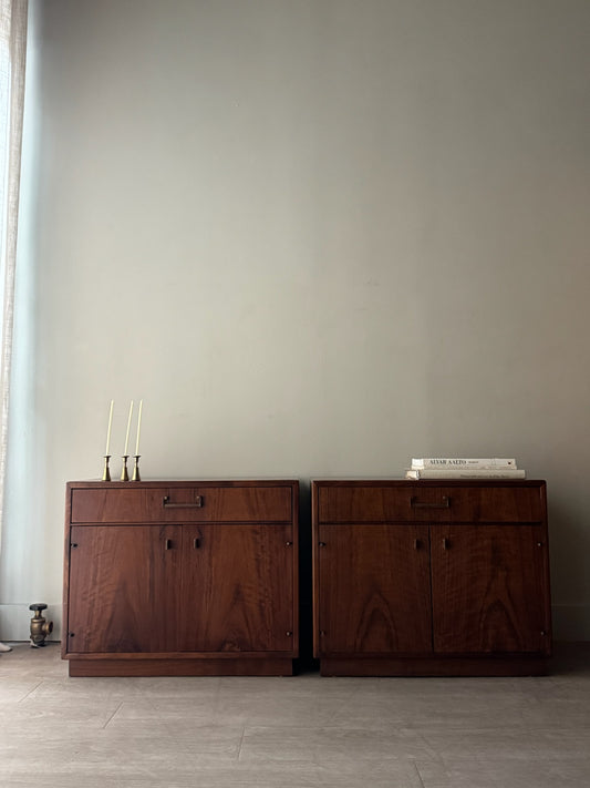 Founders walnut nightstands. Sold individually.