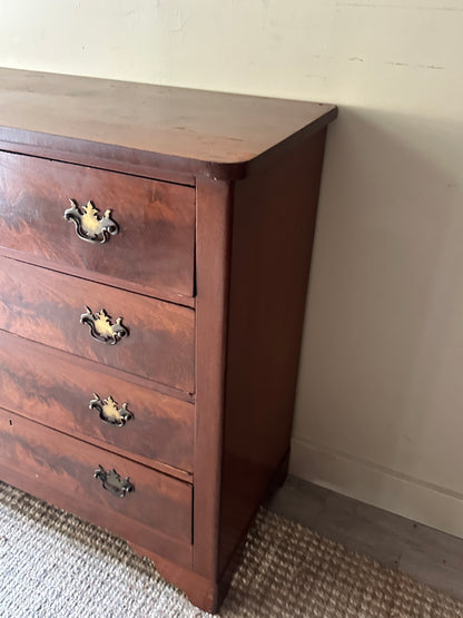 Walnut burl dresser