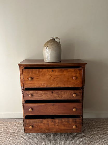 Tiger maple federal dresser