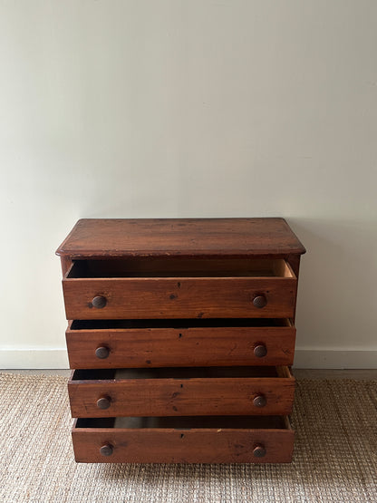 Dark pine dresser