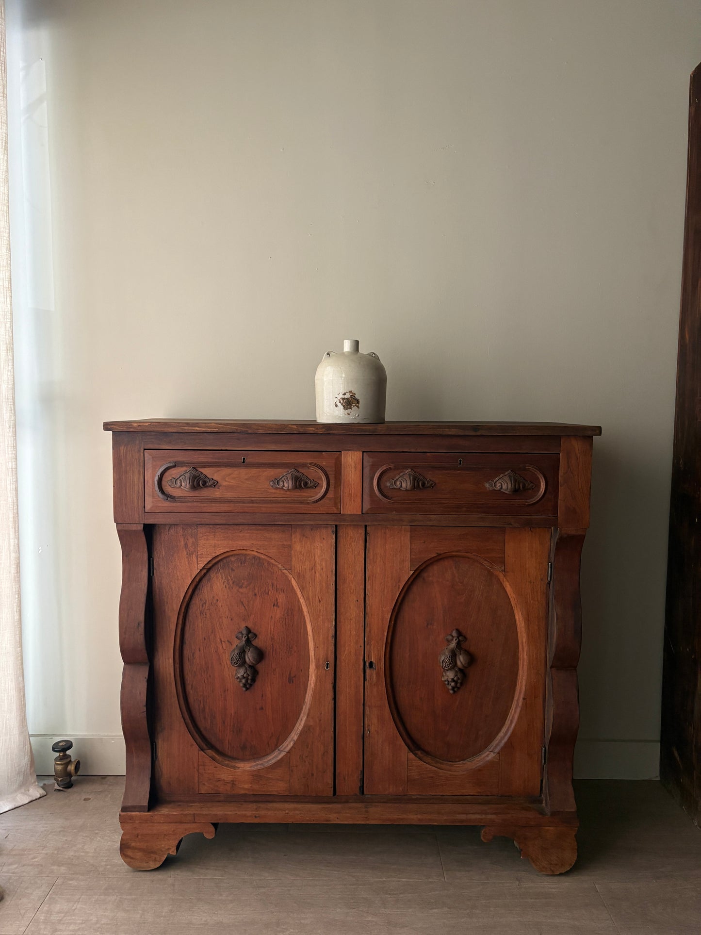 Victorian walnut server