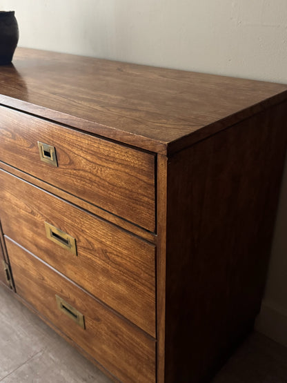Stanley walnut campaign dresser