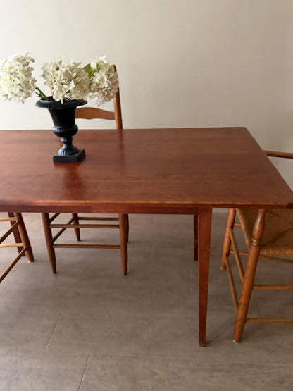 Farmhouse cherry dining table
