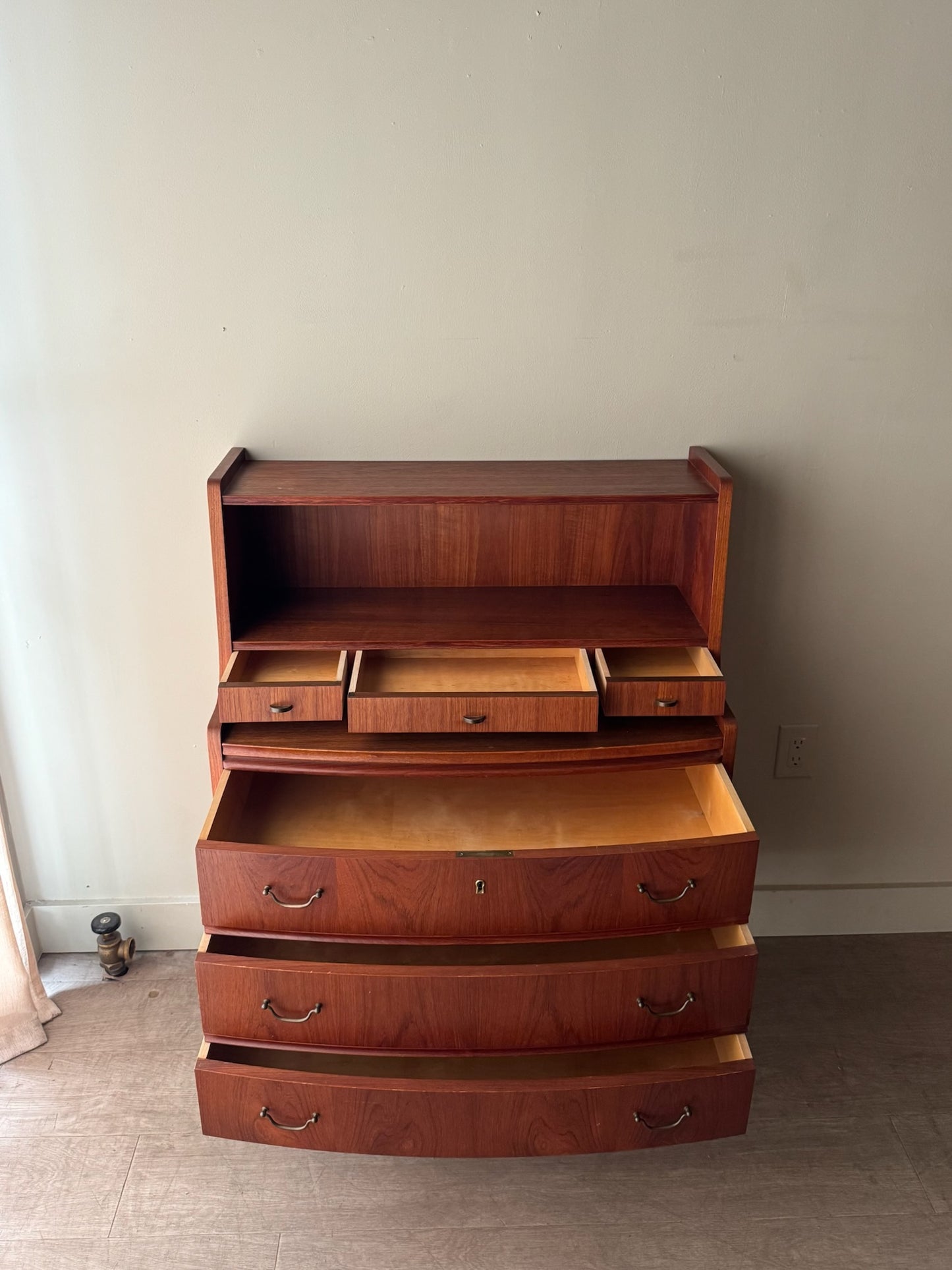 Danish teak secretary desk