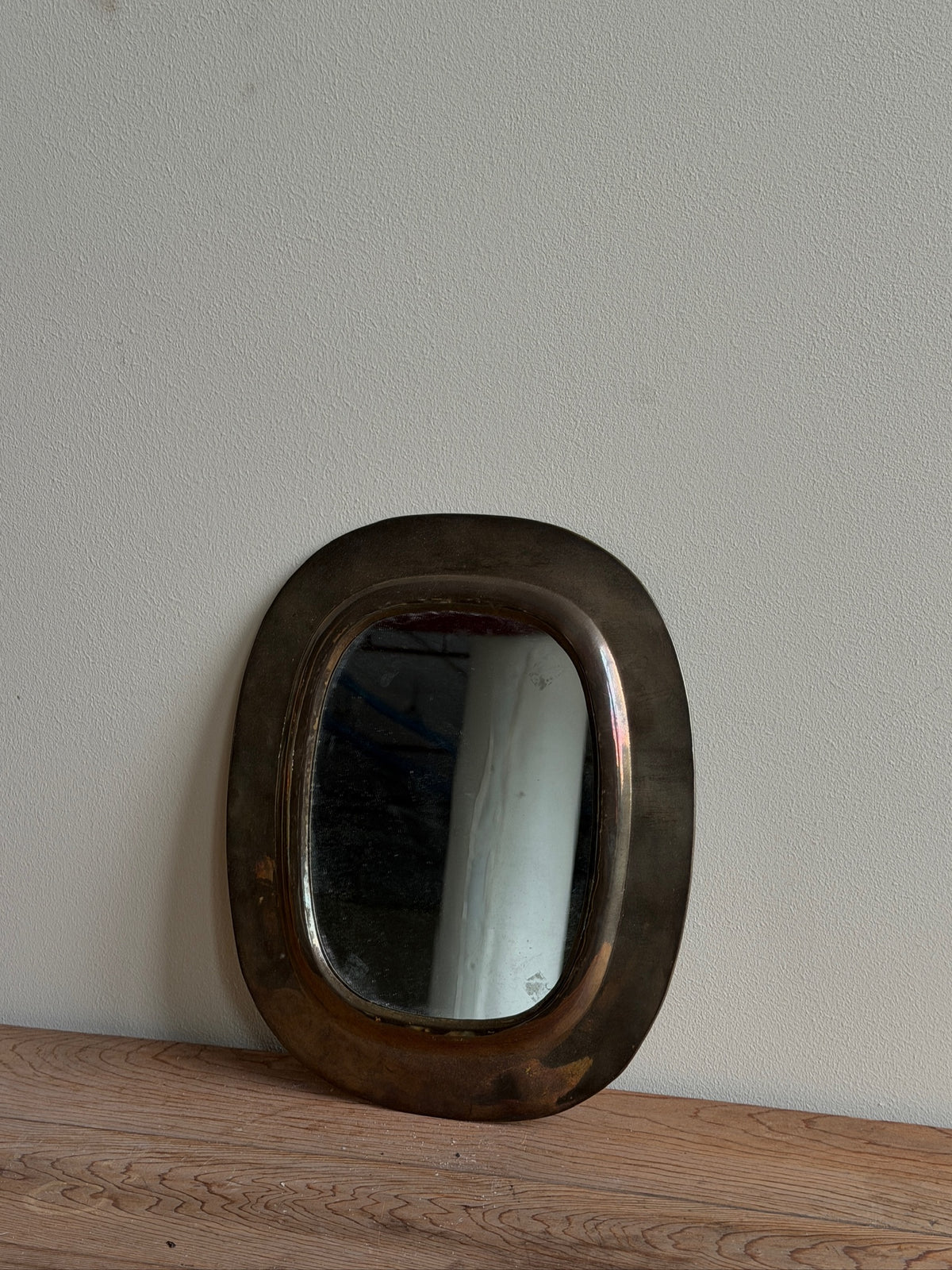 Brass mirror