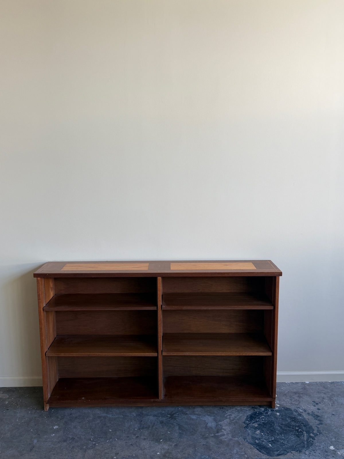 Mixed wood bookcase