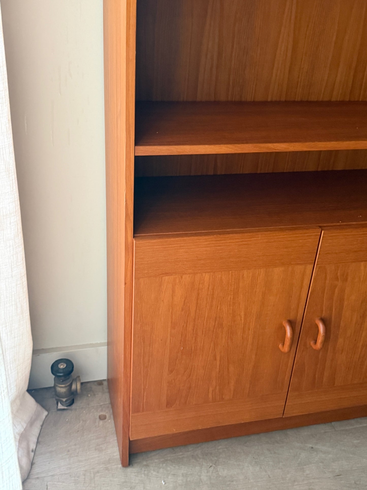 Danish teak bookcase cabinet