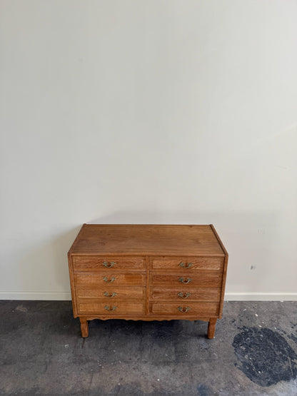 Henning Kjaernulf Danish oak chest of drawers