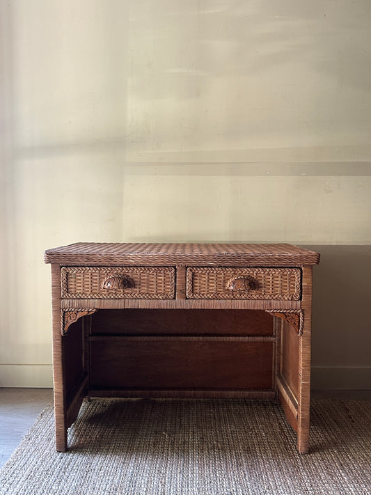 Wicker desk
