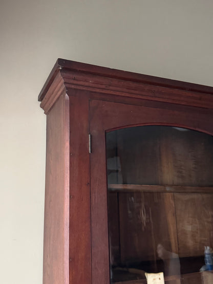 Victorian walnut two piece desk