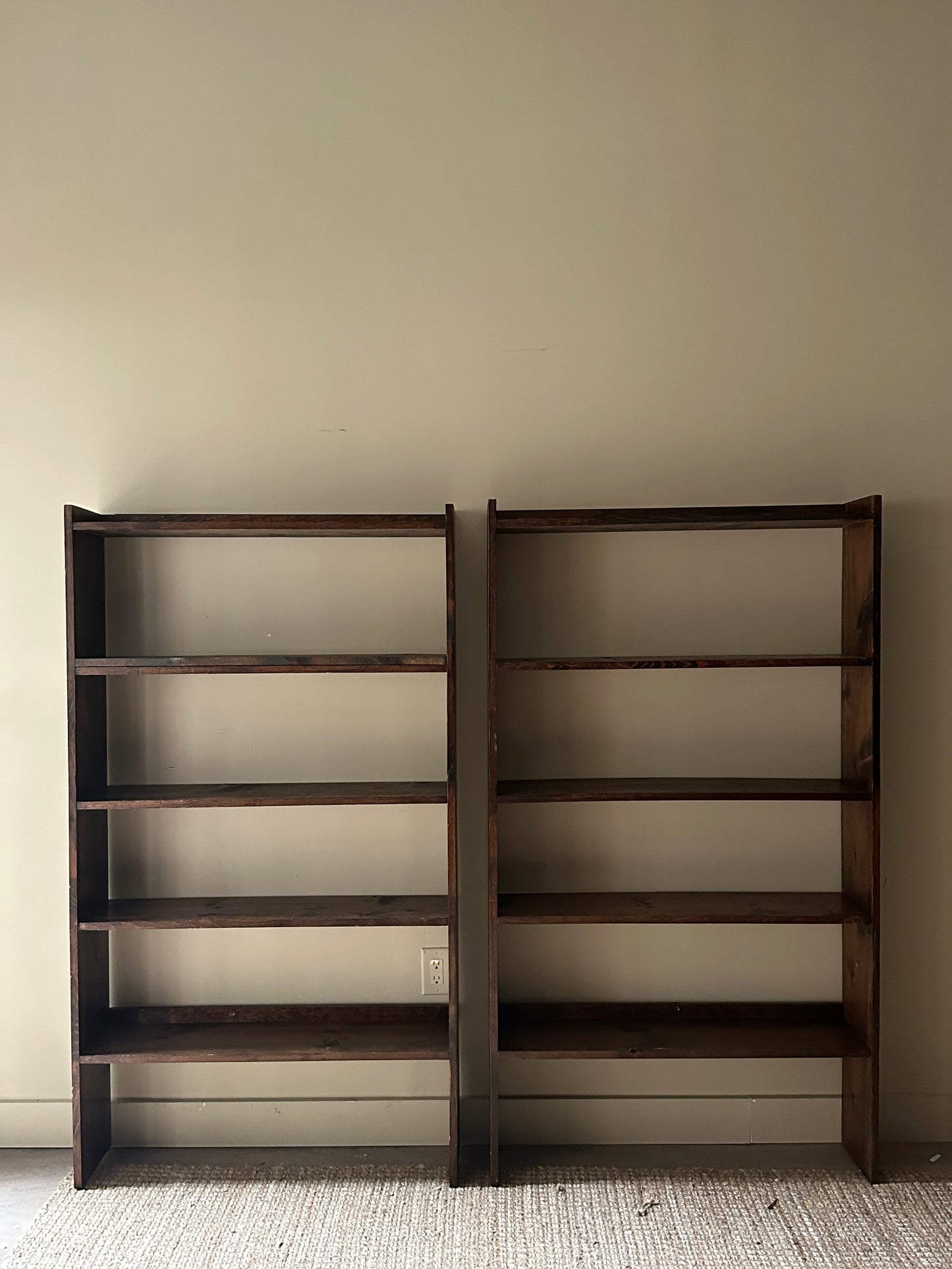 Pine shelves. Sold separately.
