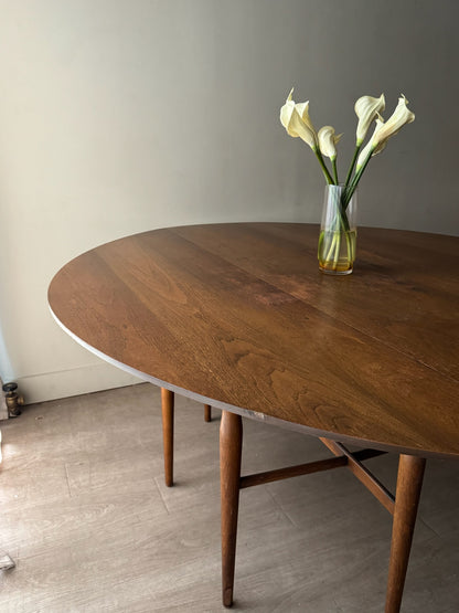 Walnut drop leaf dining table