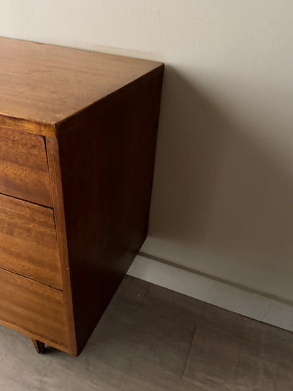 Stanley walnut 9 drawer dresser