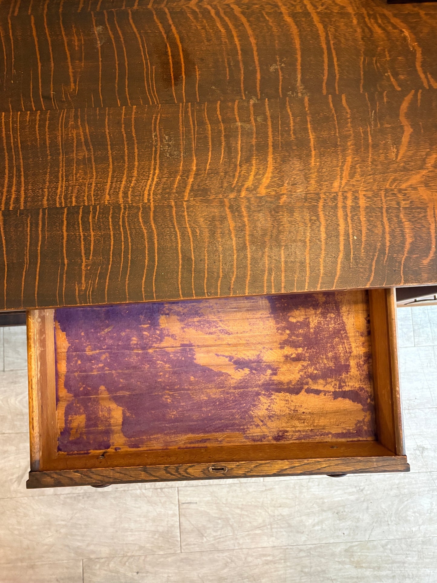 Golden oak mirrored server