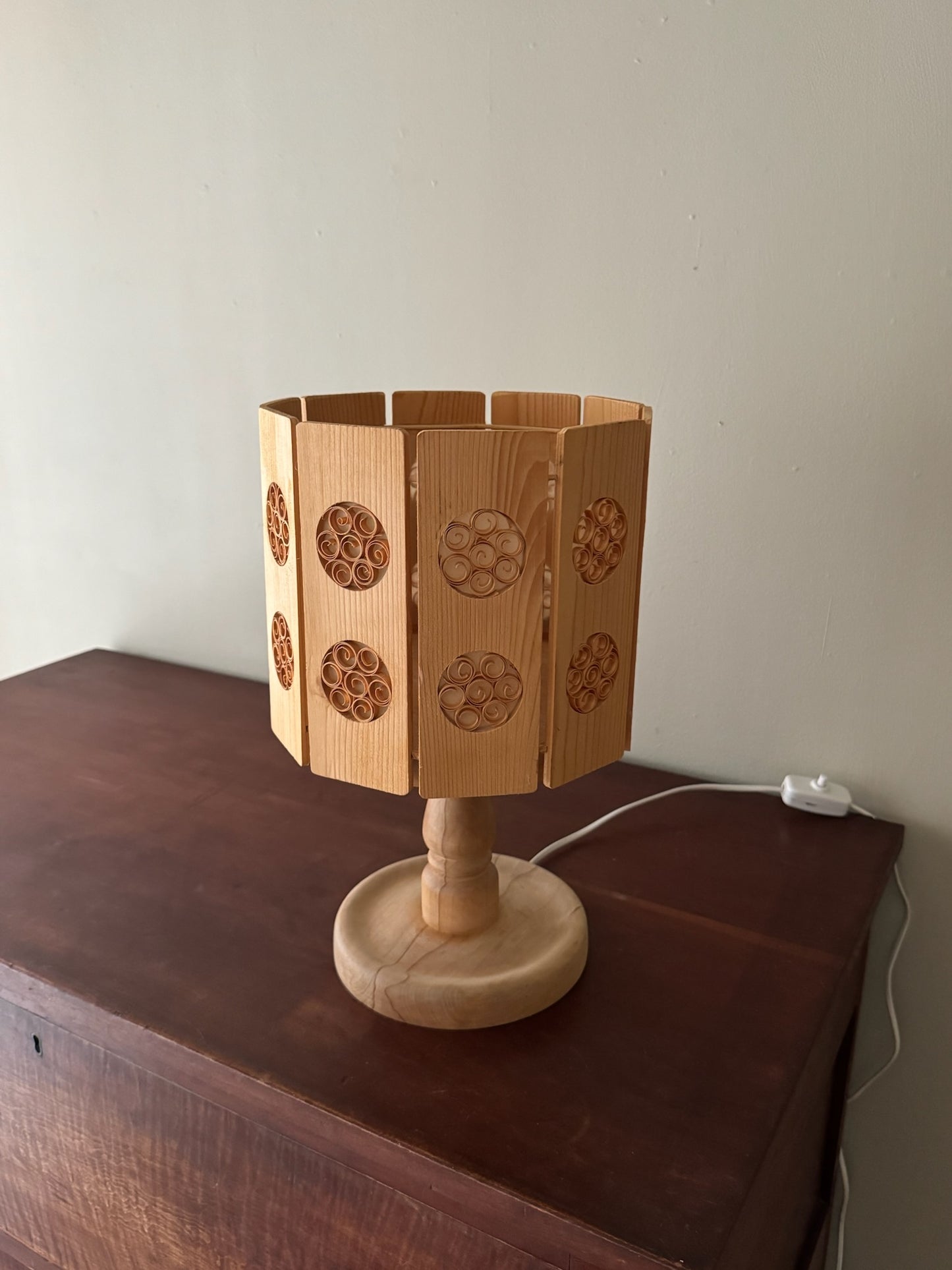 Swedish pine table lamp