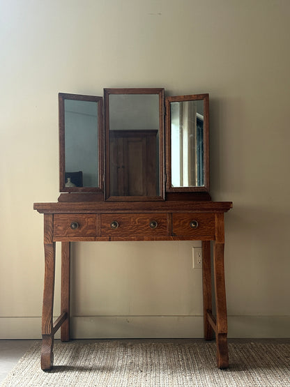Oak vanity