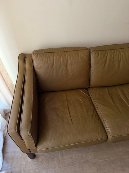 Mogens Hansen Danish leather sofa