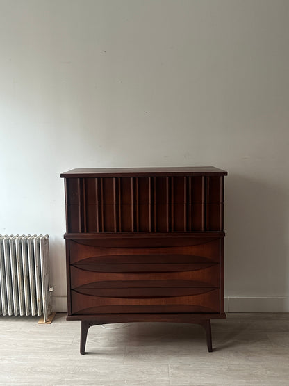 Walnut tallboy