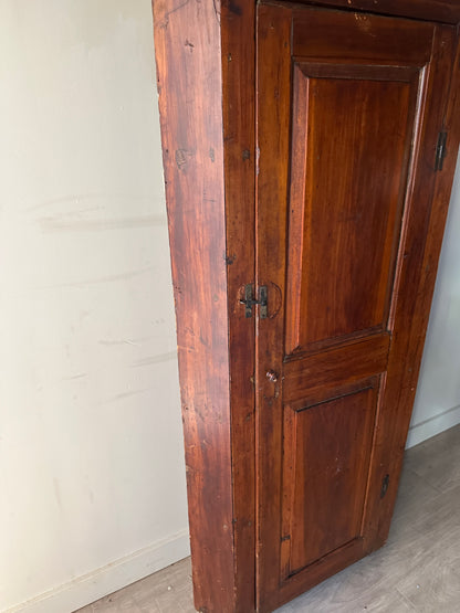 Pine corner cabinet