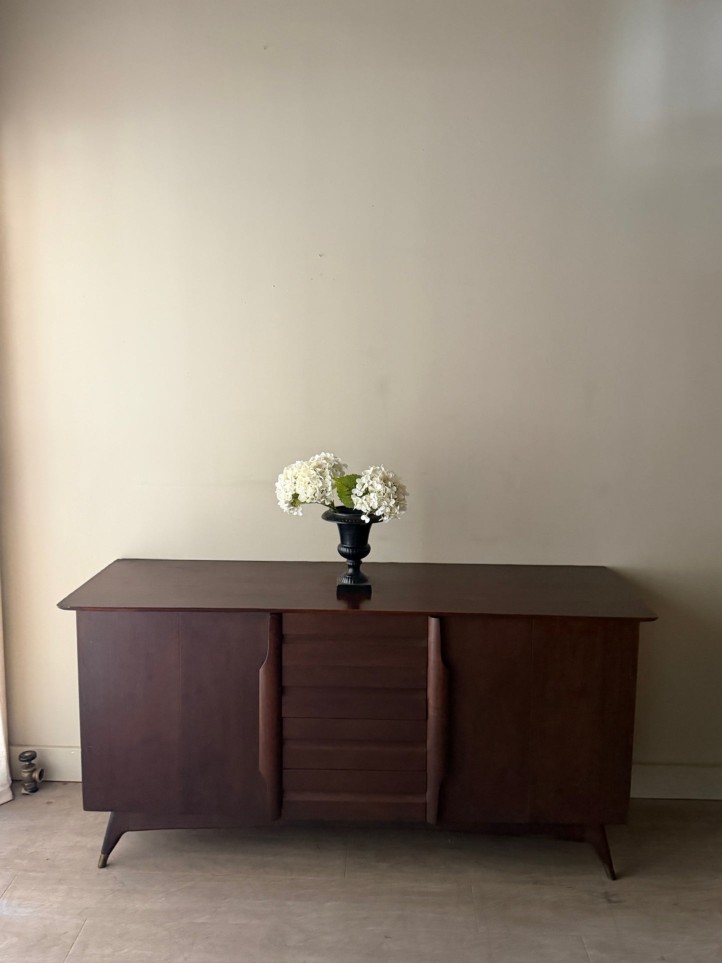 Walnut credenza