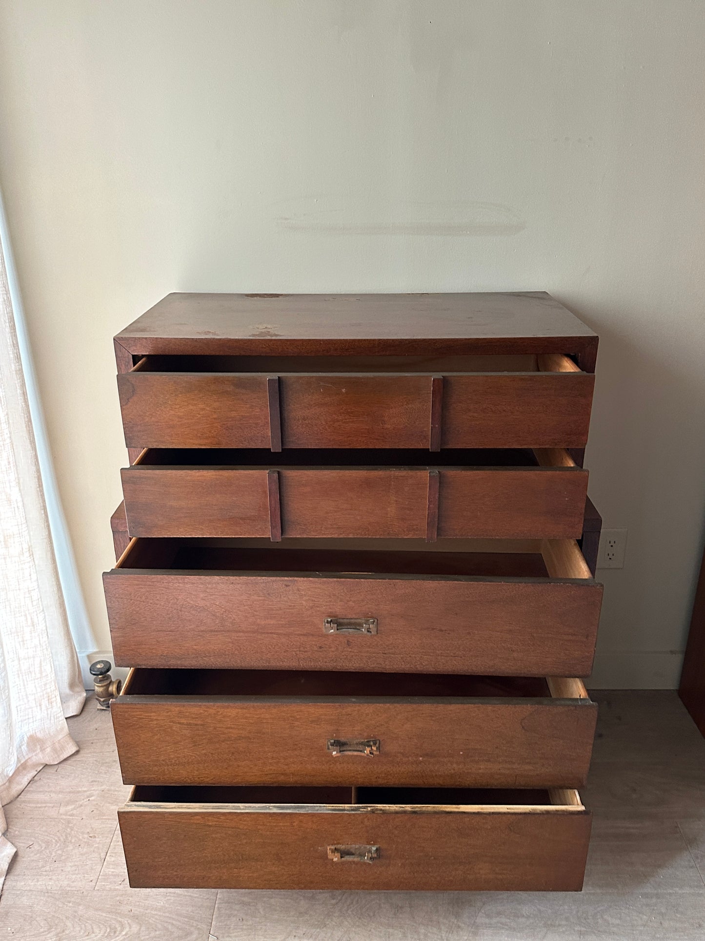 Walnut tallboy
