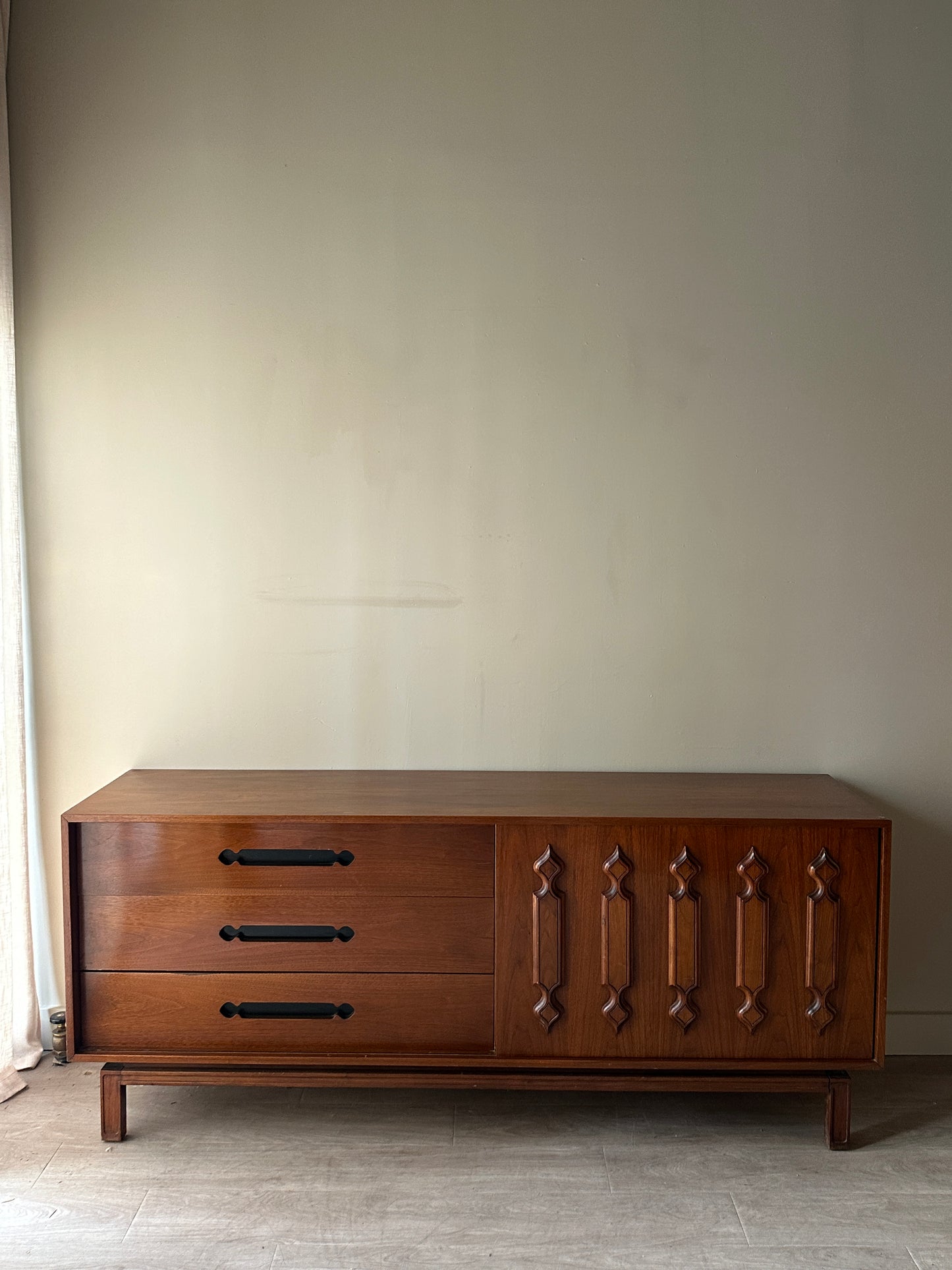 Walnut credenza