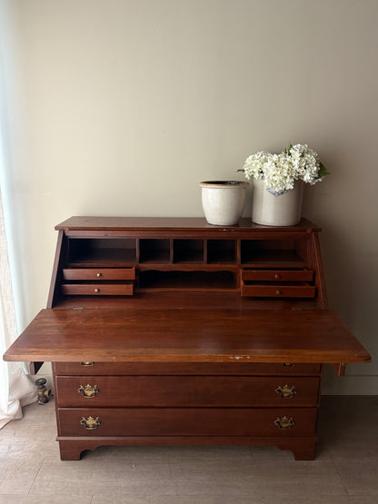 Cherry secretary dresser