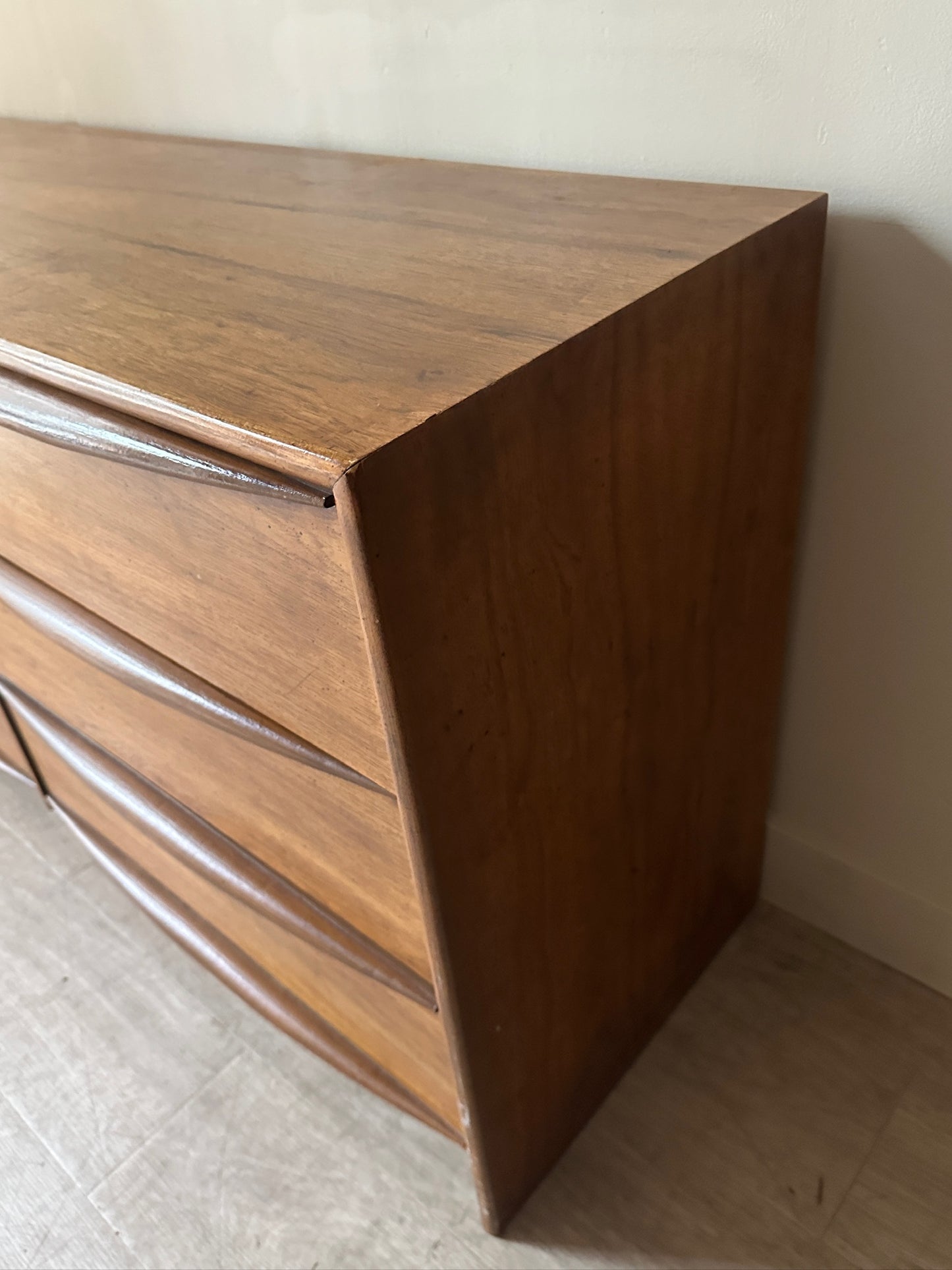 Lane walnut dresser