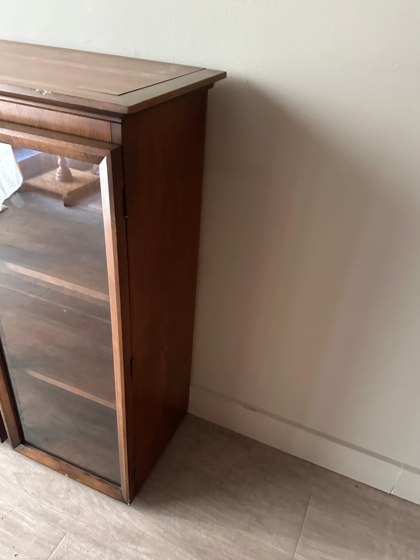 Walnut display case