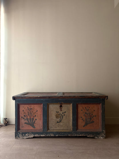 Alpine painted pine chest