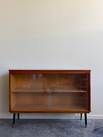 Walnut display cabinet
