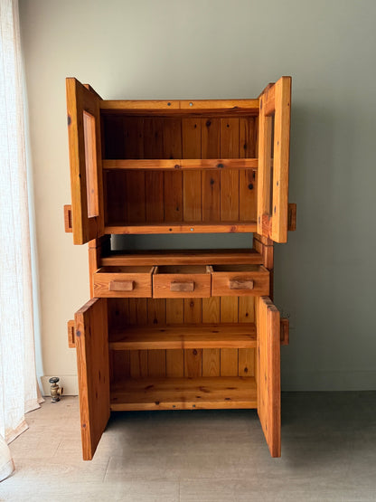 Hans Frydendal pine cabinet (left)