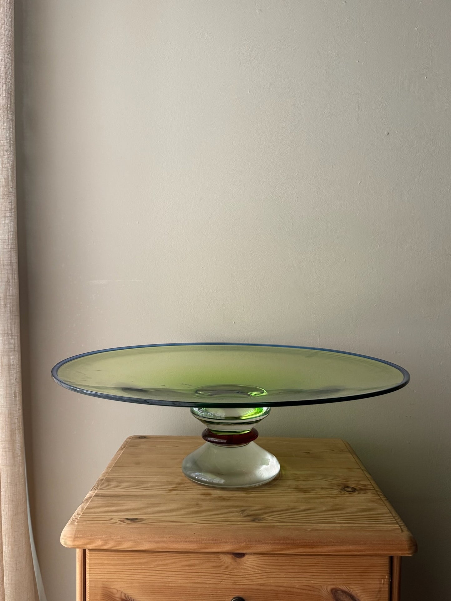 Young & Constantin art glass tazza