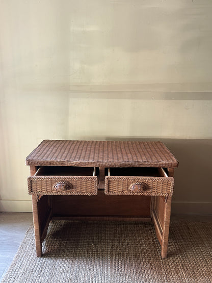 Wicker desk