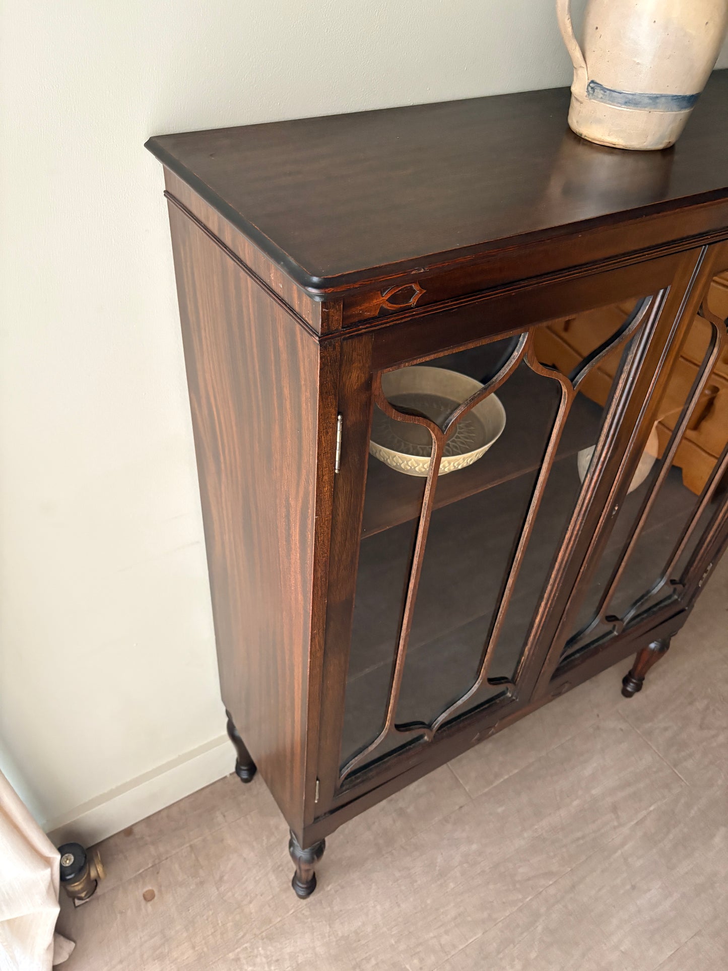 Mahogany display cabinet