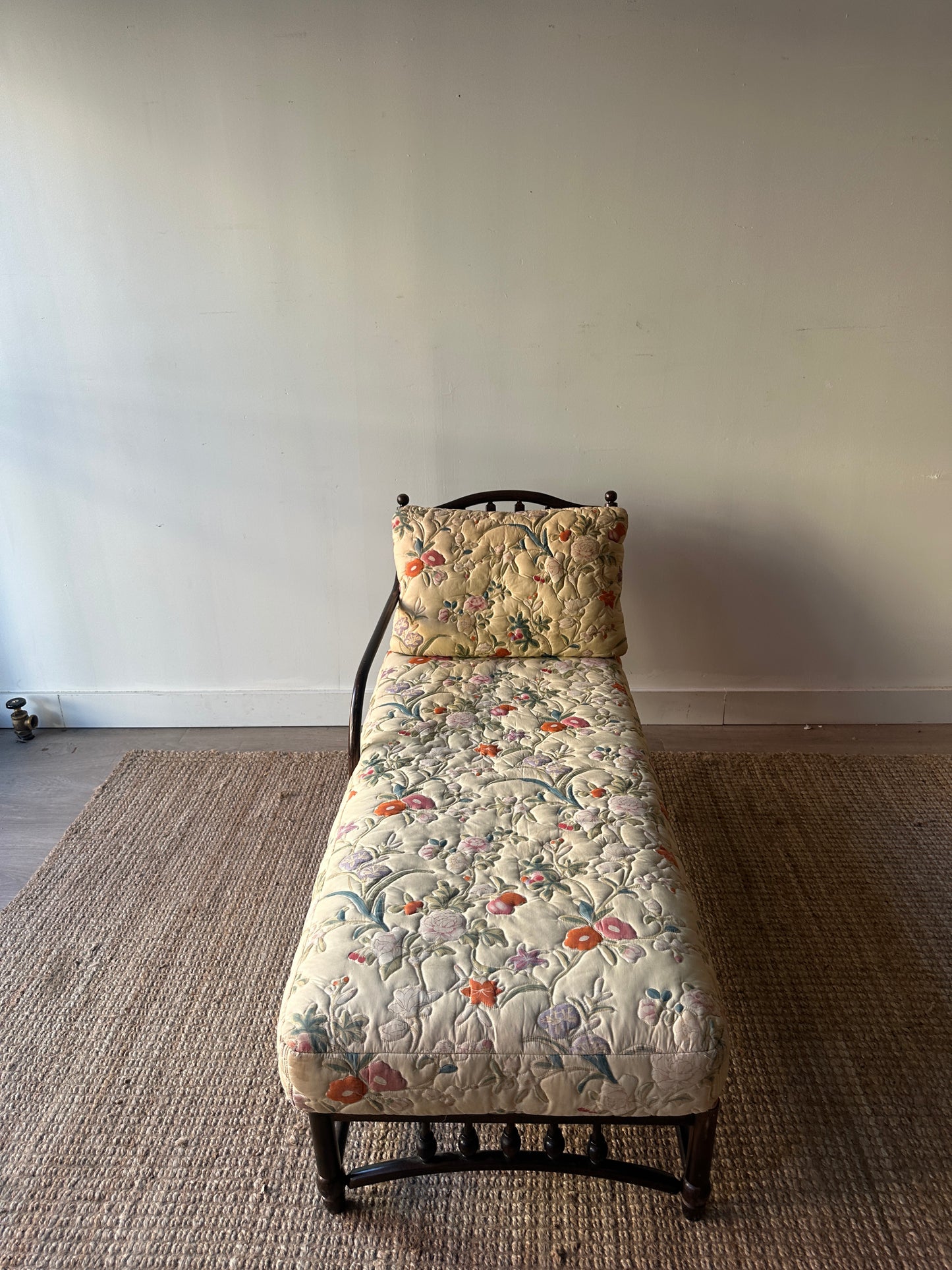 Walnut chaise