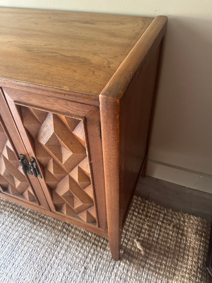 Broyhill oak credenza