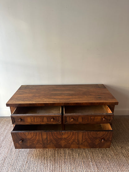 Olive wood burl low dresser