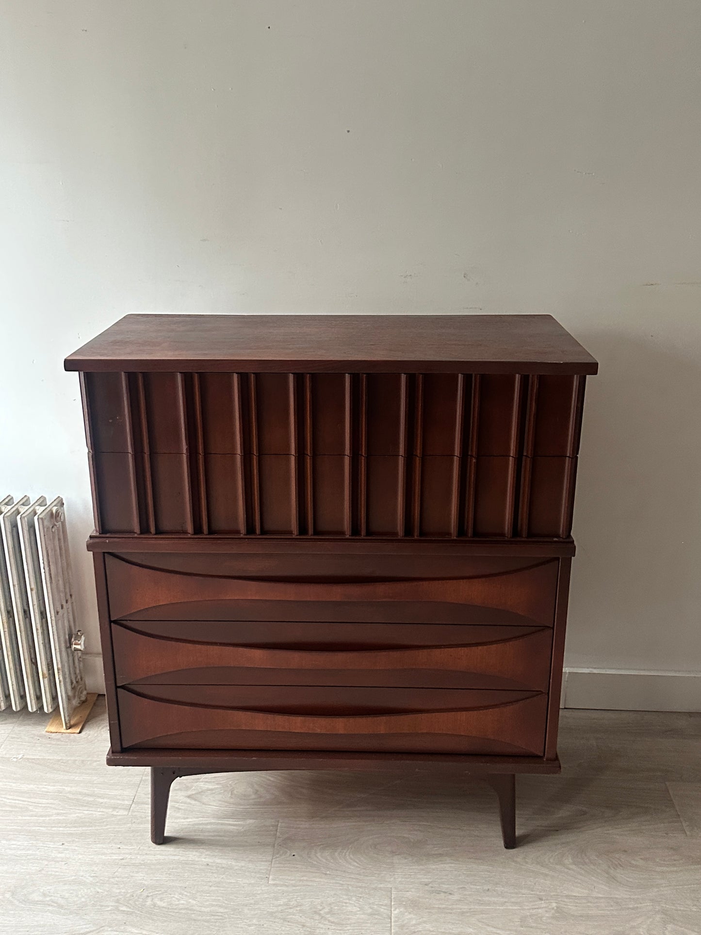 Walnut tallboy